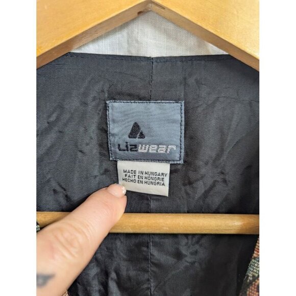 Lizwear 1990s Vintage women's size 12 floral upholstery style fashion vest V4 - Picture 9 of 10